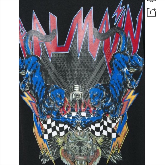 BALMAIN 🔥Unisex Graphic Tee Shirt NEW - Picture 10 of 11